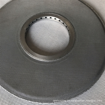 Filtración de disco de filtro de malla de alambre envuelto en borde